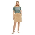 thumbnail image 1 of ellos Women's Plus Size Stretch Chino Skort, 1 of 2