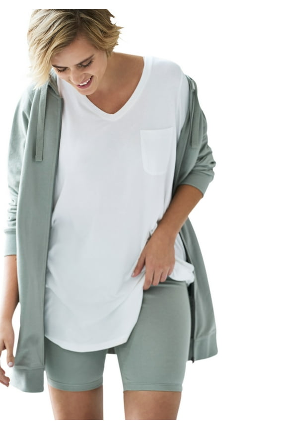 Women's Plus Size Stretch Knit Bike Shorts