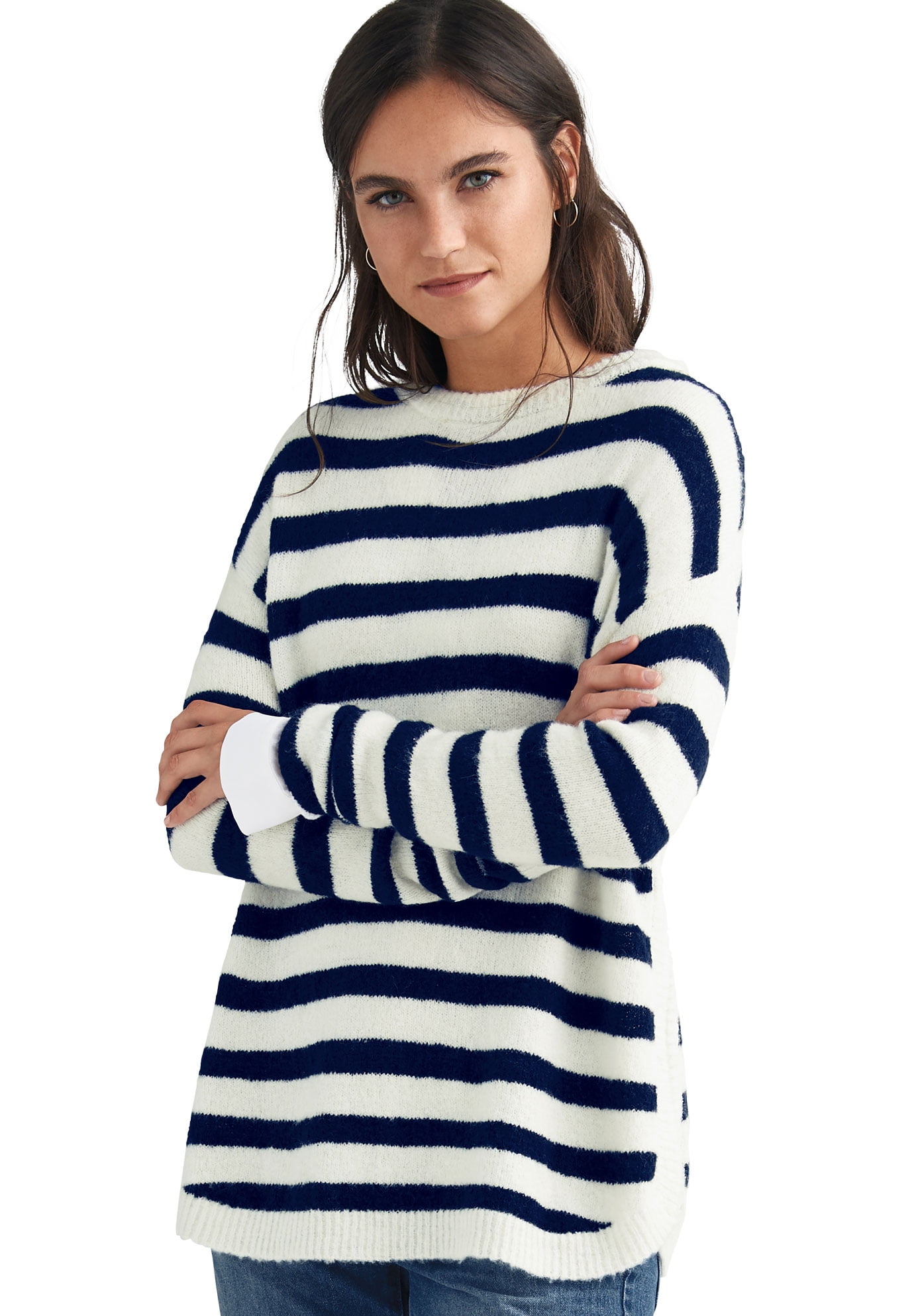 Navy tunic sweater best sale