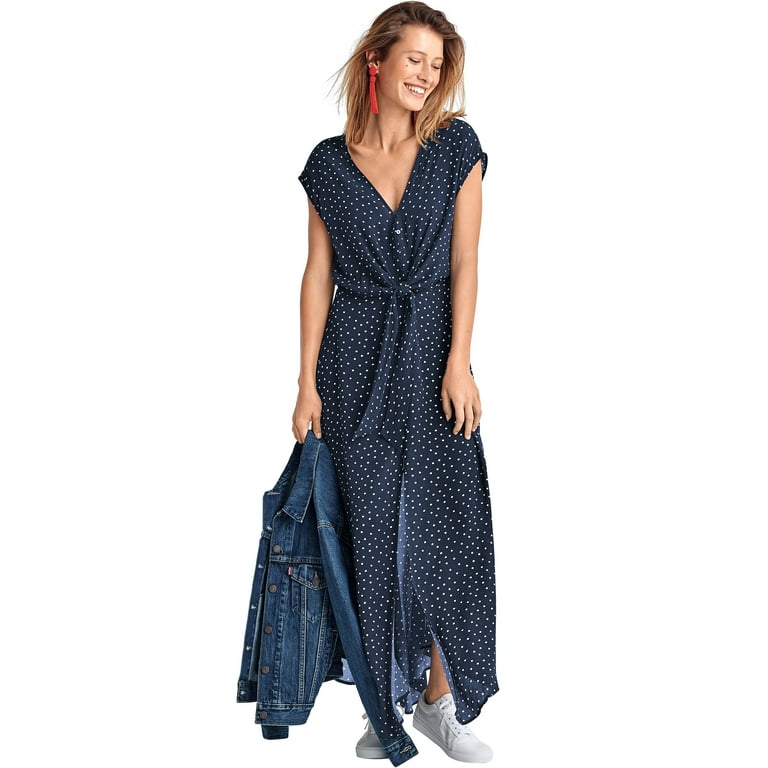 Flair High Low Chic Blue Dress Flair High Low Chic Blue Dress