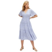 ellos shirt dress ellos Women's Plus Size Button Front Linen Shirtdress