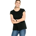 thumbnail image 1 of ellos Women's Plus Size Trapeze Knit Tee - 26/28, Black, 1 of 6