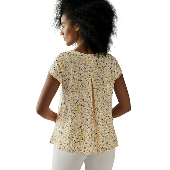 ellos Women's Plus Size Trapeze Knit Tee - 26/28, Navy Anchor