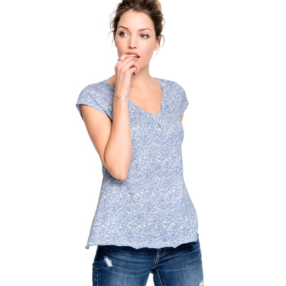 Ellos Plus Size Twisted V-Neck Tee
