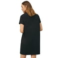 thumbnail image 1 of ellos Women's Plus Size V-Neck Sleep Shirt - 26/28, Black Coffee Time, 1 of 4