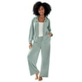 thumbnail image 1 of ellos Women's Plus Size Velour Hooded Sweatshirt - 34/36, Fig, 1 of 5