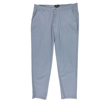 ellos Womens Solid Casual Chino Pants, Blue, 18