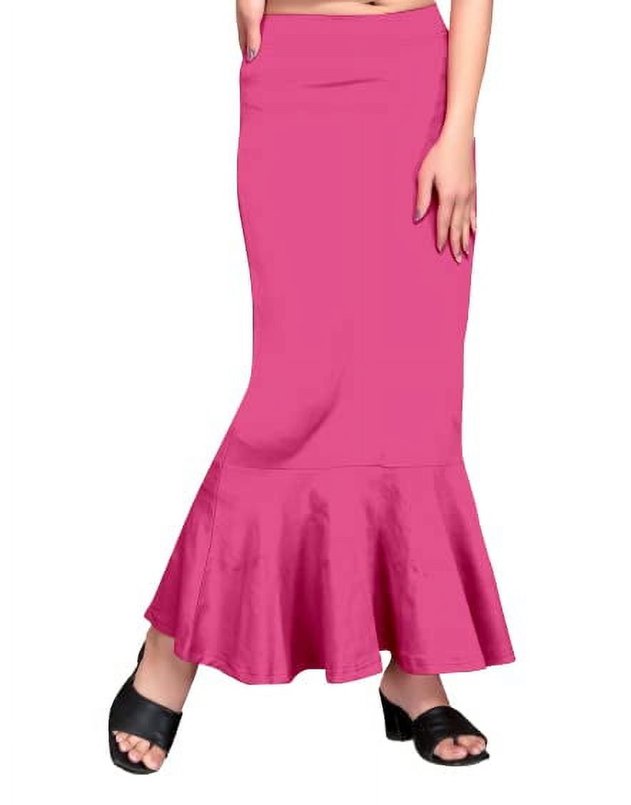 Trendmalls Black Lycra Spandex Saree Shapewear Petticoat for Women