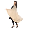 thumbnail image 1 of eloria Beige 2.25 Meters Women Solid Chiffon Dupatta, Chunni, Scarf, Pack of 1, 1 of 2