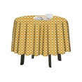 thumbnail image 1 of eloria Geometrics Printed Round Table Cloth Resistant Washable Decorative Table Cover for Dining Table, 1 of 1