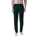 thumbnail image 1 of eloria Men's Premium Comfort Straight Fit Flat Front Dress Pant Pyjamas, Color: Bottle Green, Size : 42, 1 of 5