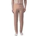 thumbnail image 1 of eloria Men's Premium Comfort Straight Fit Flat Front Dress Pant Pyjamas, Color: Peach, Size : 40, 1 of 5
