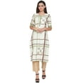 thumbnail image 1 of eloria Printed Kurti With Half Sleeves In Round Neck Design, 1 of 5