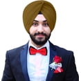 thumbnail image 1 of eloria Sikh Traditional Turbans Punjabi Hat Punjabi Pagri Sikh Cotton Voile Turban for Men and Boys Brown, 1 of 1