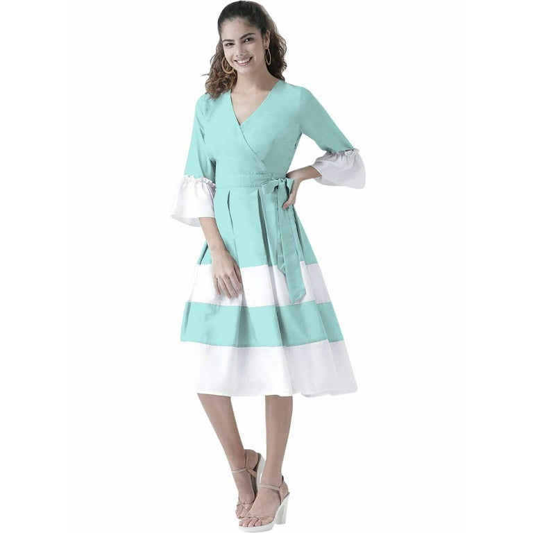 Walmart fit and flare dress clearance