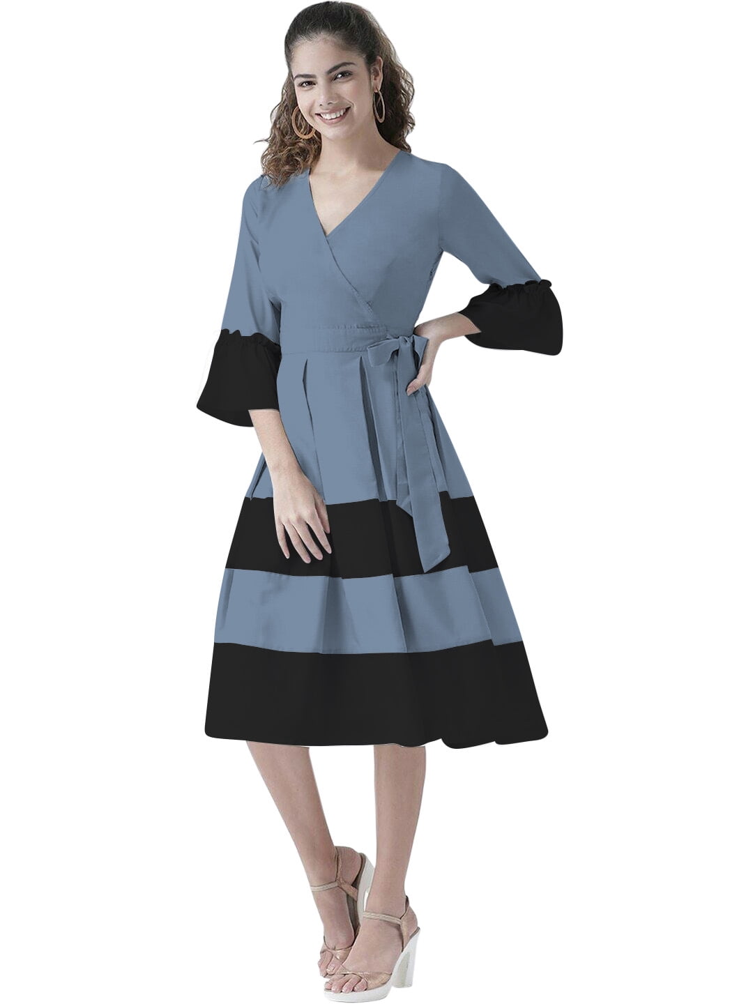eloria Women Causal Midi Dress Party Wear Knee Long One Piece Dress Box Plated Fit and Flare Dress, Color: Parrot Green, Size: 3XL - Walmart.com eloria Women Causal Midi Dress Party Wear Knee Long One Piece Dress Box Plated Fit and Flare Dress, Color: Parrot Green, Size: 3XL - Walmart.com
