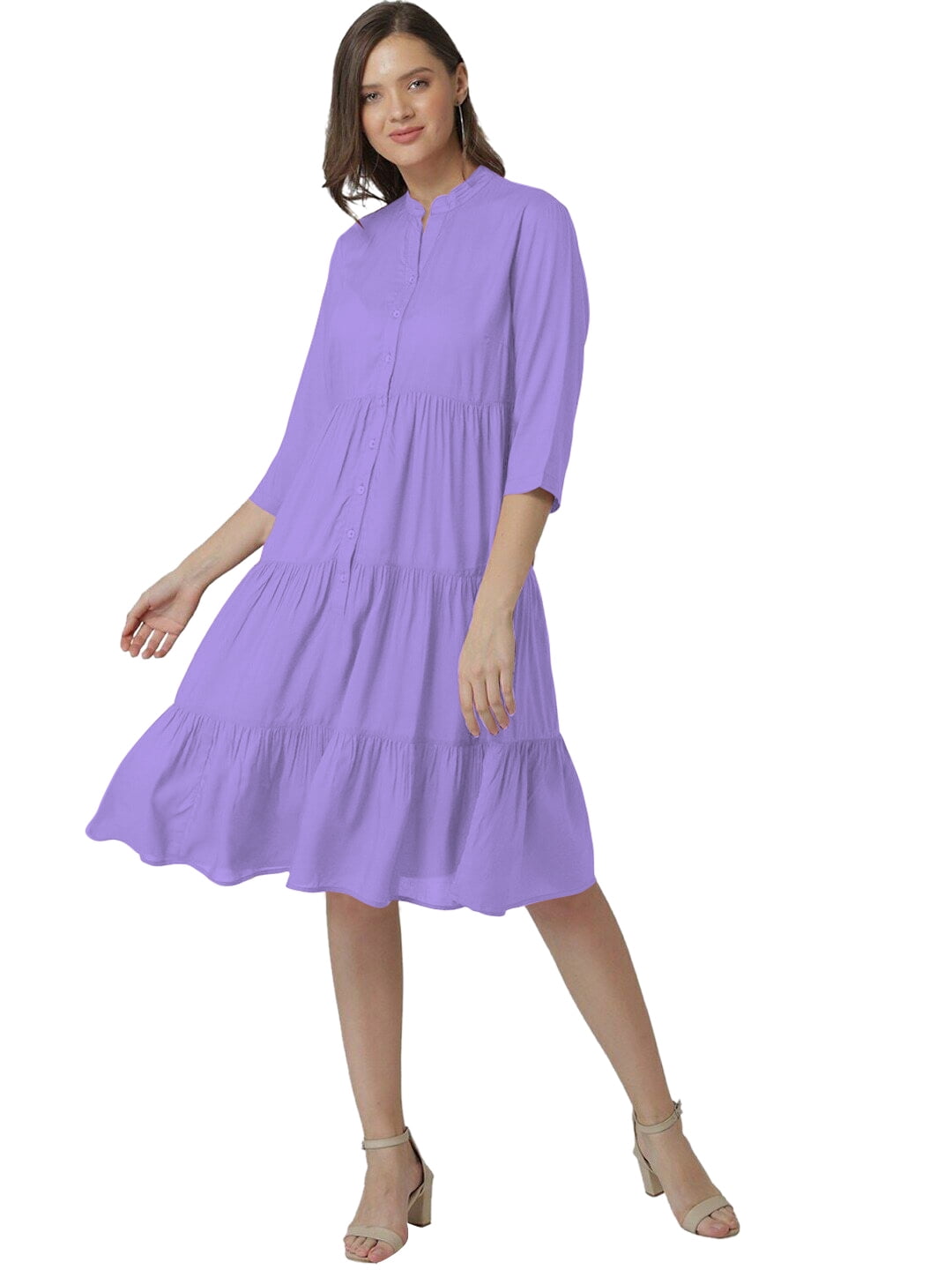 A-Line Button Down Dress