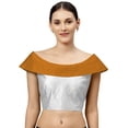 thumbnail image 1 of eloria Women's Blouse Boat Neck With Filler Sleeveless Top Color: Silver & Gold | Size: 42, 1 of 1
