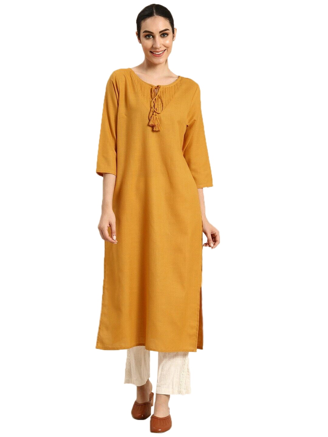 Neck design for yellow kurti outlet