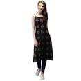 thumbnail image 1 of eloria Women's Fashion Stylish Leaf Printed Sleeveless Kurti, 1 of 5