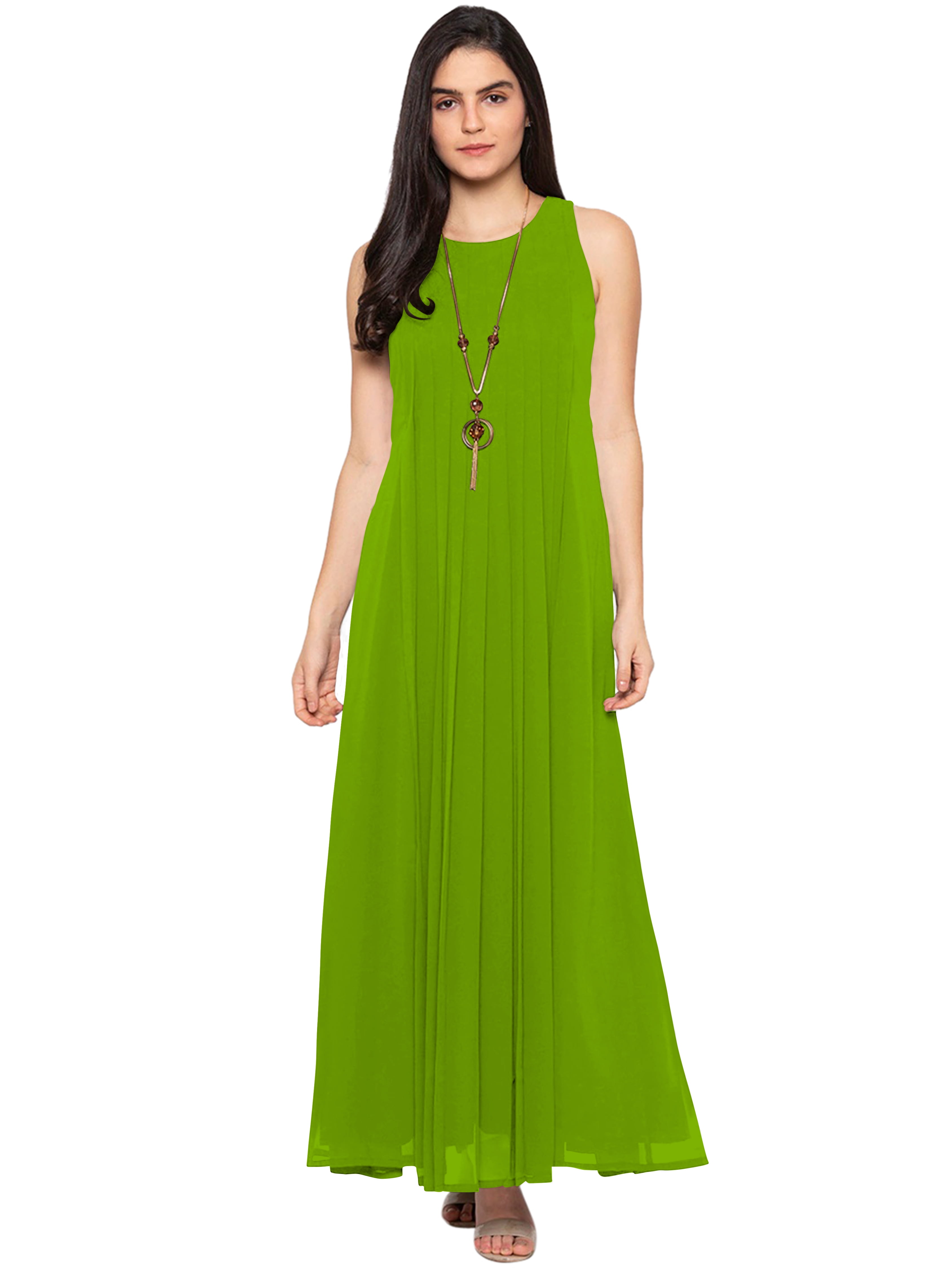 parrot green long dress Embroidered Tulle Light Green Prom dress With Puffy Long Sleeve PSK304 US18 / Custom Color main image 1