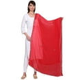 thumbnail image 1 of eloria Women's Neck Wrap Designer Embroidered Poly Chiffon Mirror Work Dupatta Indian Long Stole, 1 of 5