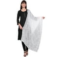 thumbnail image 1 of eloria Women's Neck Wrap Designer Polychiffon Embroidered Dupatta Indian Long Stole, 1 of 5