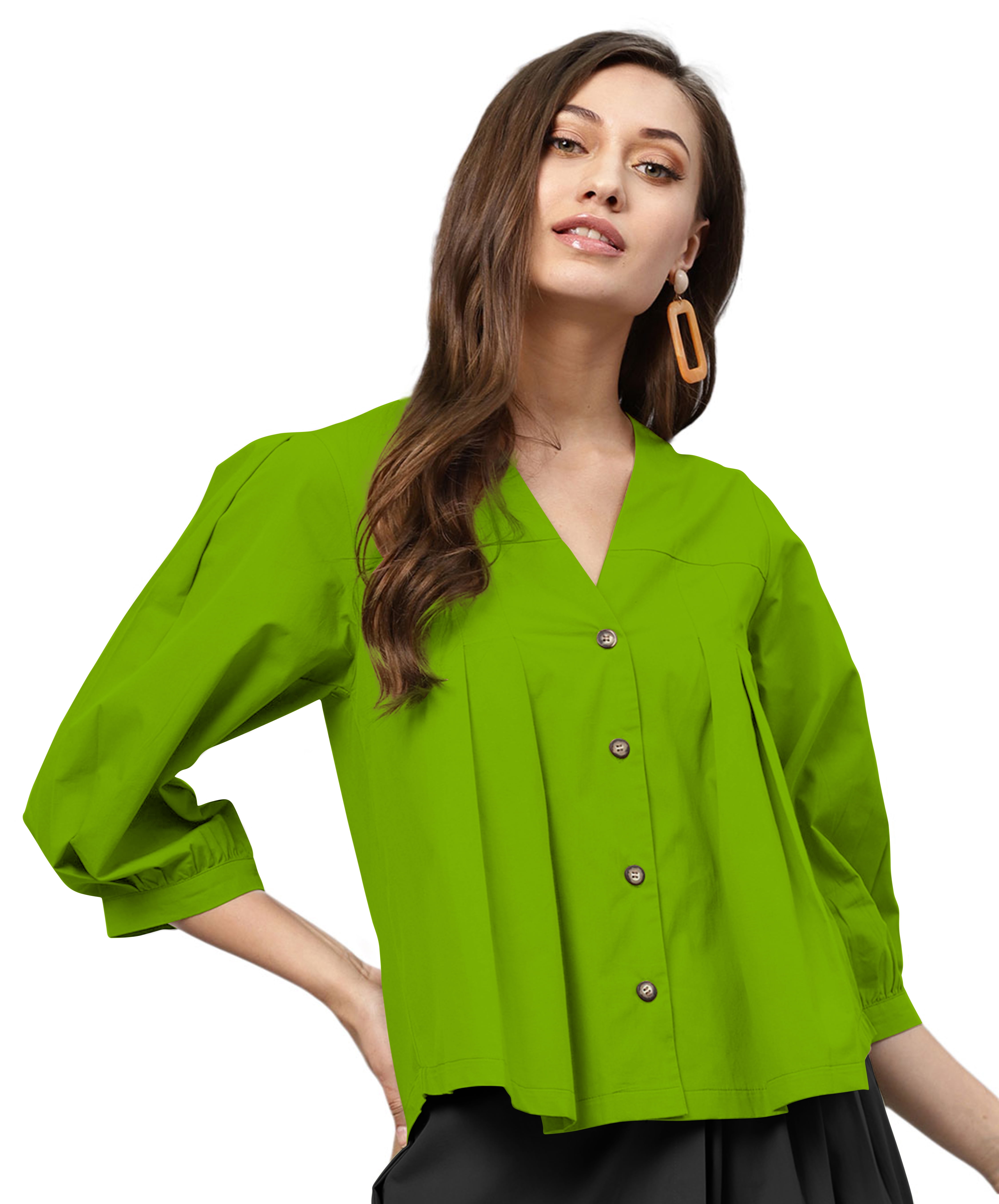 parrot green top womens