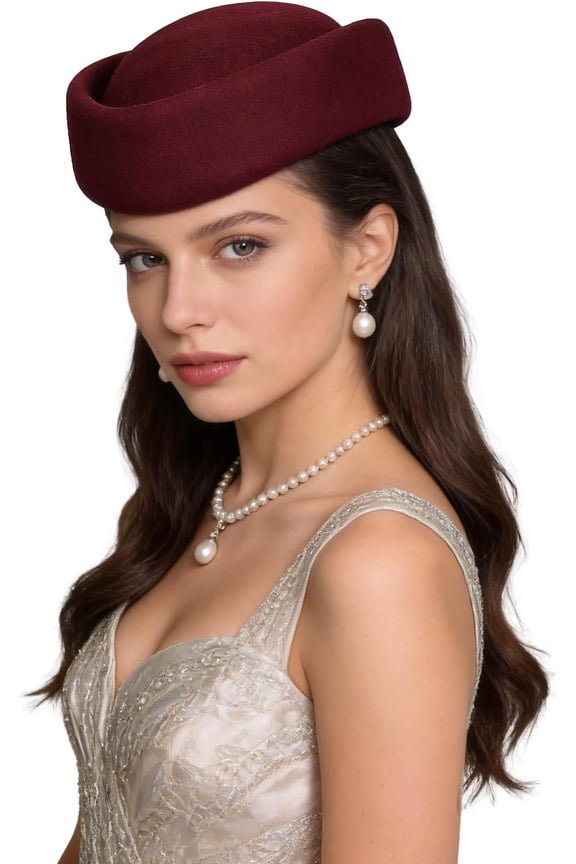 elt  Box Hats or Women  60s ascinators Church Hats  Stewardess Derby Hats with Comb
