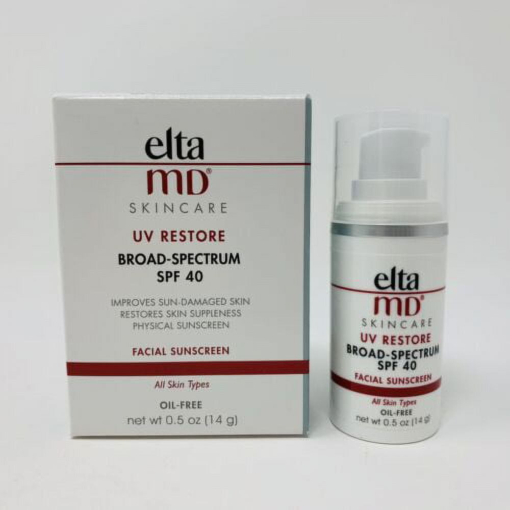 eltaMD UV Restore BroadSpectrum SPF 40 Facial Sunscreen TINTED 0.5oz Missing Box