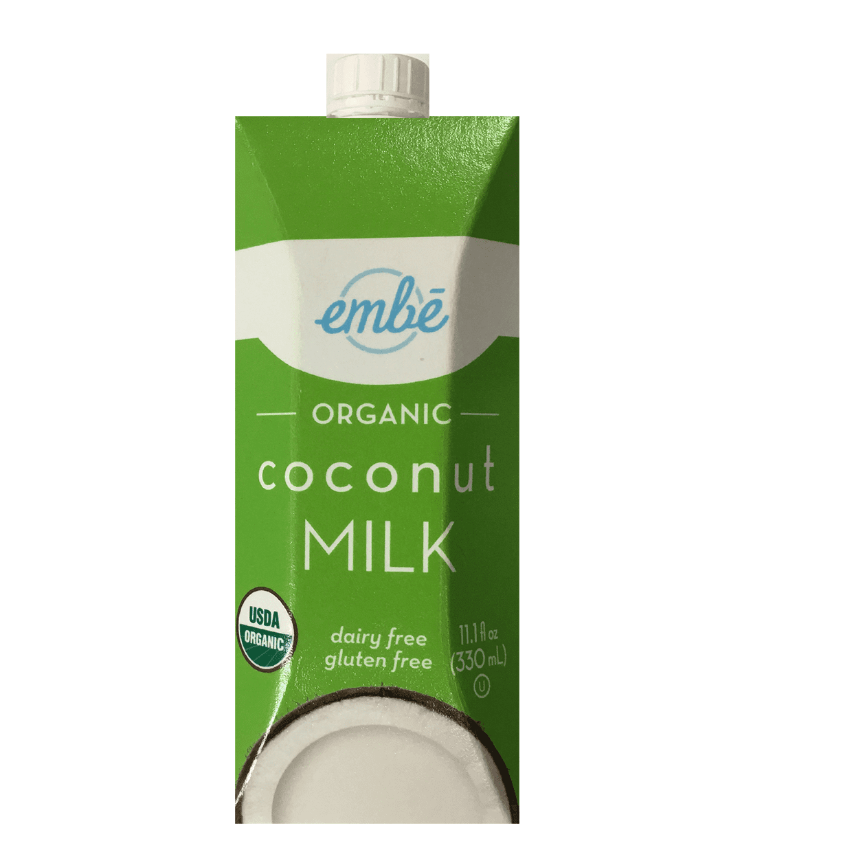 embē Organic Unsweetened DairyFree Coconut Milk, 11.1 fl oz.
