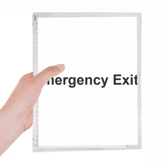 emergency exit black symbol pattern notebook loose diary refillable journal statiry