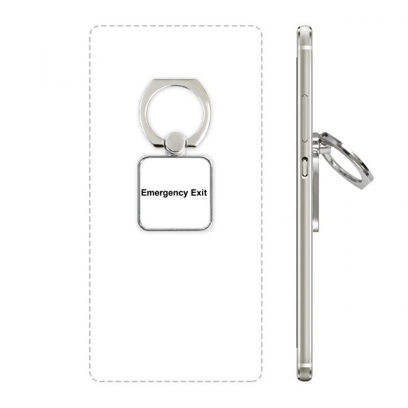 emergency exit black symbol pattern square cell ph  stand holder bracket universal support