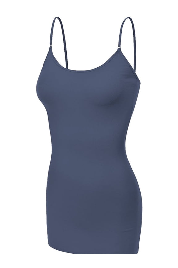 women's basic casual long camisole cami top Regular Sizes