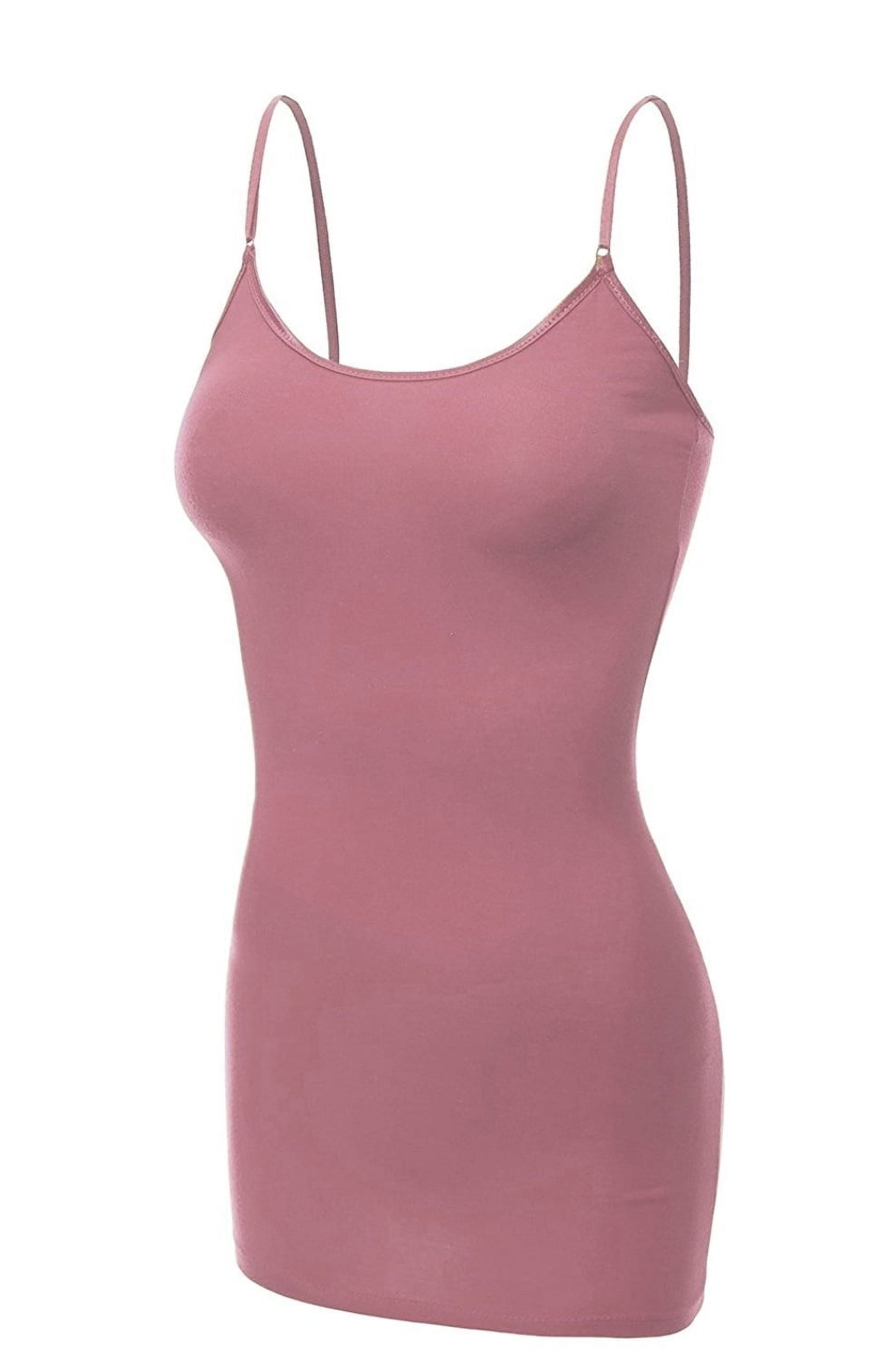 Active Basic Women's Camisole Tank Top 4-Pack - Black, 3XL, Basic Casual Stretch Cami