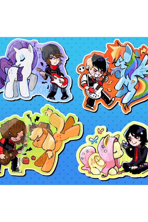 emo pony keychains, RANDOM 1 PACK