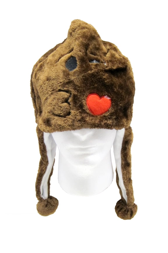 emoji 100% Polyester Unisex Peruvian Cap - Poop Kiss