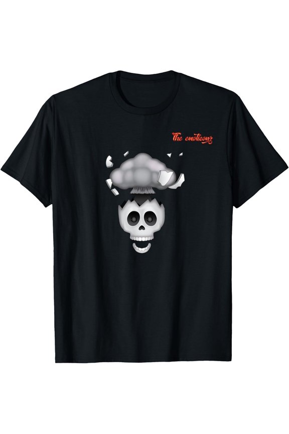 emoji head exploding skull face T-Shirt, Unisex T-Shirt