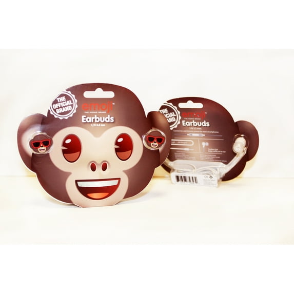 emoji headphones, monkey