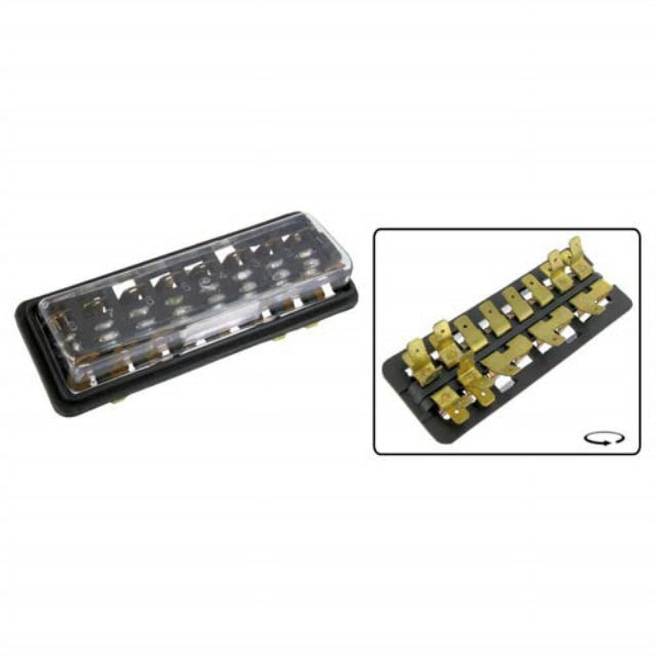 empi fuse box, f/8 fuses, type 1, 19611966 vw dune buggy 989371b 111