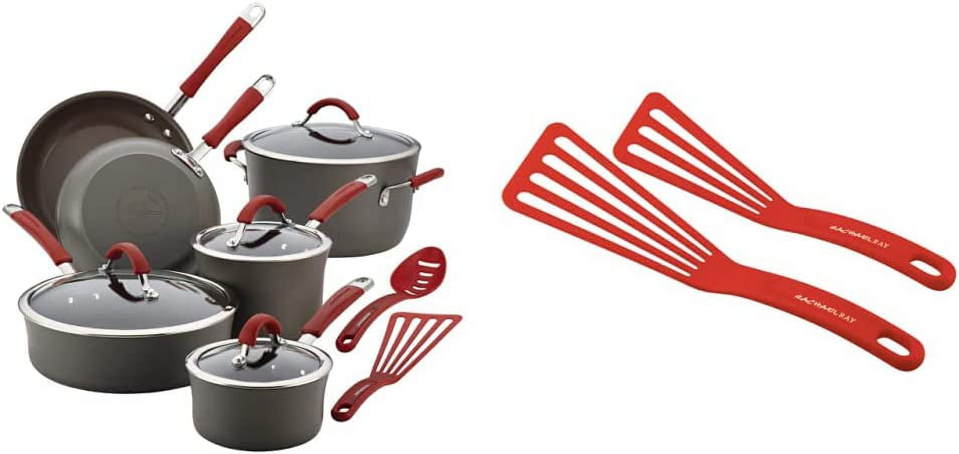 en Cucina Hard Anodized Nonstick Cookware Pots and Pans Set 12 Piece