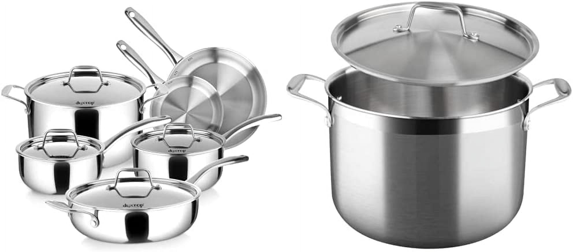 en WholeClad TriPly Stainless Steel Induction Cookware Set 10PC