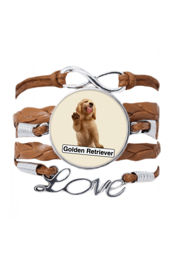 en retriever pet pose bracelet love chain ornament wristband
