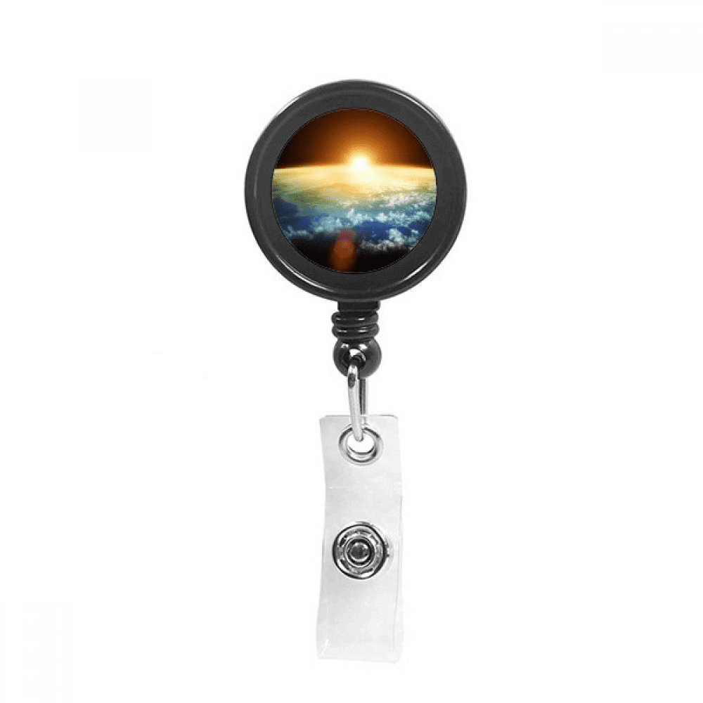 en shines  illustration pattern Retractable Keychain Badge Holder ID Badge