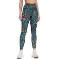 thumbnail image 1 of enCHANTment spirals on midnight Leggings sports for push up tights for Women's sports gym pants Womens Leggings, 1 of 6