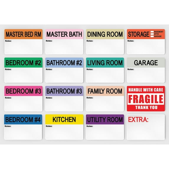 enKo - 2 x 3 Inch Extra Large Moving Packing Labels Stickers for Box (800 Labels)