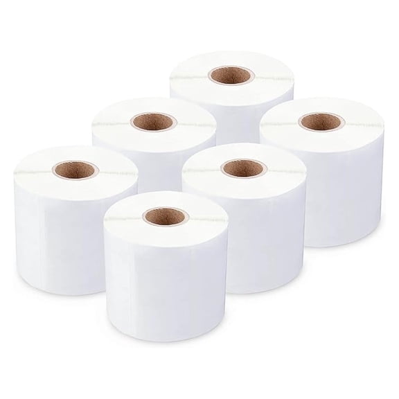 enKo - Direct Thermal Labels Compatible for Zebra/Rollo 3 x 1-1/2 Label (3" x 1.5") 1 in - (6 Roll, 5700 Labels)