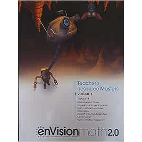 Pre-Owned enVision Math 2.0, Grade 2, Teacher's Resource Masters, Volume 1, Topics 1-8, 9780328893201, 032889320X, 2017, 9780328893201, 032889320X, Paperback,