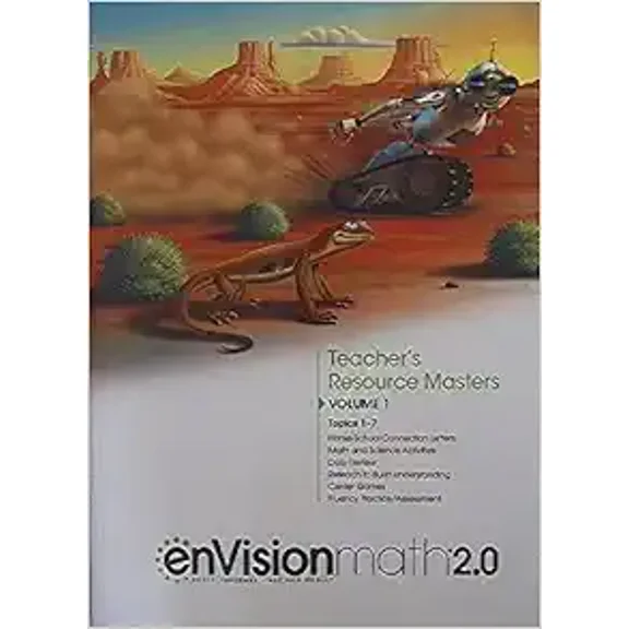 Pre-Owned enVision Math 2.0, Teacher's Resource Masters, Grade 4, Volume 1, Topics 1-7, 2017 Paperback