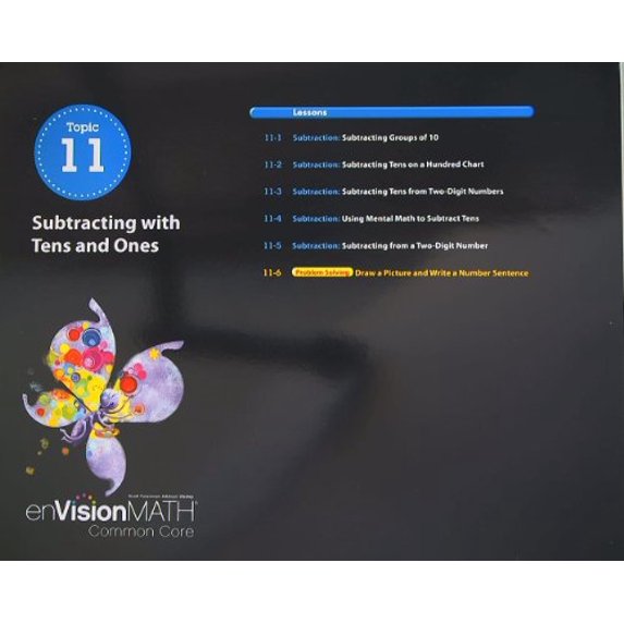 Pre-Owned enVision Math, Common Core, Teacher's Edition, Grade 1, Topic 11 (2012-05-03) Paperback